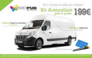 marquage kit autocollant publicitaire