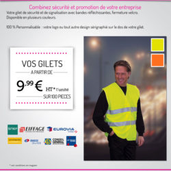 Gilet de sécurité avec logo personnalisé