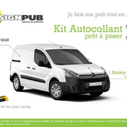 votre kit publicitaire autocollant pour votre véhicule